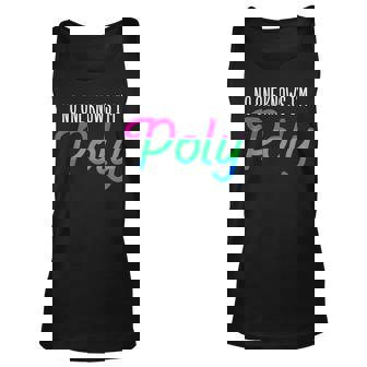 No One Knows Im Poly Polysexual Pride Flag Lesbian Gay Unisex Tank Top | Mazezy