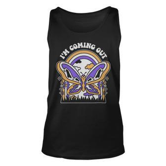 Nonbinary Butterfly Funny Nonbinary Gift - Nonbinary Butterfly Funny Nonbinary Gift Unisex Tank Top - Monsterry AU