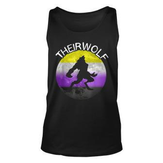 Nonbinary Wolf Lgbt Genderqueer Nonbinary Pride Non Binary Unisex Tank Top | Mazezy