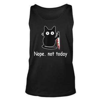 Nope Not Today Cat Cat Lovers For Wmen And Tank Top - Seseable