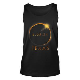 North America Total Solar Eclipse 2024 Texas Usa Unisex Tank Top - Seseable