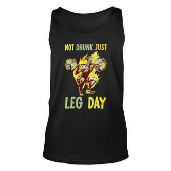 Not Drunk Just Leg Day Fitness Gym Bodybuilding Design 2 Unisex Tank Top - Monsterry DE