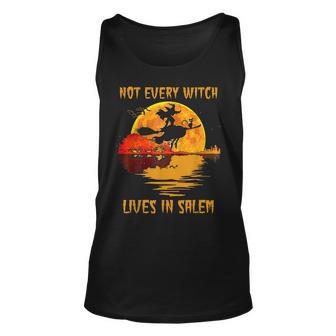 Not Every Witch Lives In Salem Vintage Halloween Witch Salem Tank Top | Mazezy