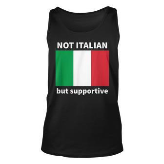 Not Italian But Supportive Unisex Tank Top - Seseable