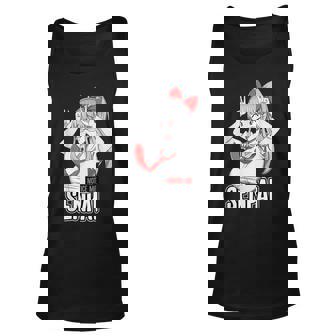 Notice Me Senpai Ahegao Face Japanese Anime Girl Otaku Cloth Unisex Tank Top - Thegiftio