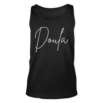 Novelty Doula Pocket Life Doula Gifts Birth Workers Unisex Tank Top - Seseable