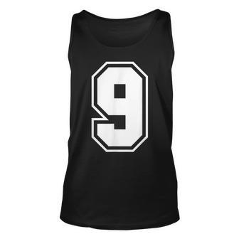 Number 9 Counting Gift For Women Unisex Tank Top - Thegiftio UK