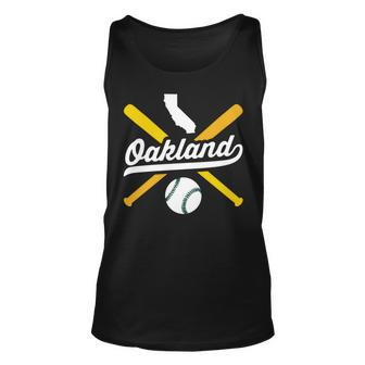 Oakland Baseball Vintage California Pride Love City Green Unisex Tank Top | Mazezy