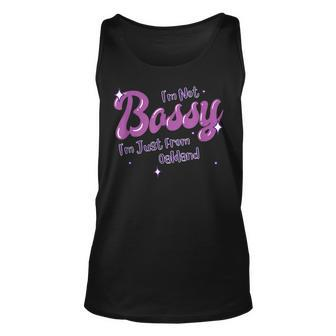 Oakland Native Funny State Flag Pride Bossy Unisex Tank Top | Mazezy