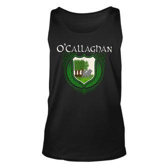 Ocallaghan Surname Irish Last Name Crest Last Name Tank Top | Mazezy