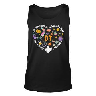 Occupational Therapy Coordination Halloween Heart Spooky Ot Tank Top - Monsterry AU