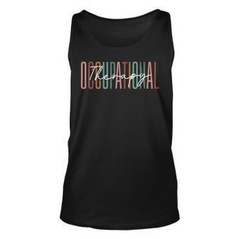 Occupational Therapy Pediatric Therapist Ot Month Assistant Unisex Tank Top | Mazezy