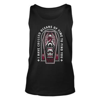 Oceans Of Time Vampire Quote Gothic Horror Coffin Vampire Tank Top | Mazezy
