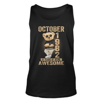 October 1982 41Th Birthday 2023 41 Years Of Being Awesome Tank Top - Seseable