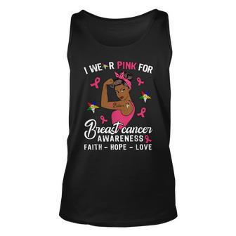 Oes Faith Hope Love Wear Pink For Breast Cancer Awareness Tank Top - Thegiftio UK