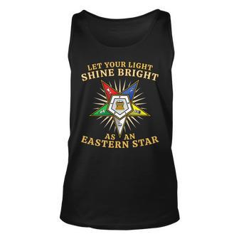 Oes Shine Bright Order Of The Eastern Star Unisex Tank Top - Seseable