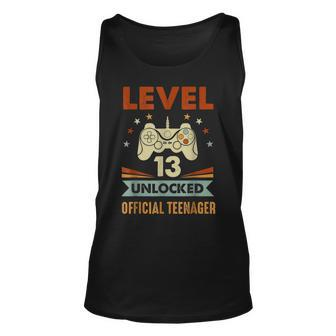 Official Nager 13Th Birthday Level 13 Unlocked Unisex Tank Top | Mazezy