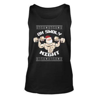 Oh Swoly Night Ugly Christmas Gym Sweater Tank Top | Mazezy