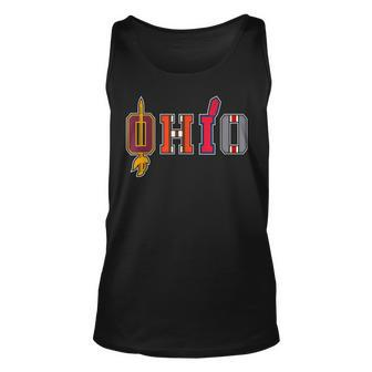 Ohio Sports Fans Cleveland And Columbus Vintage Gift Unisex Tank Top | Mazezy