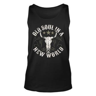 Old Soul In A New World Country Bluegrass Music Guitar Tank Top - Seseable