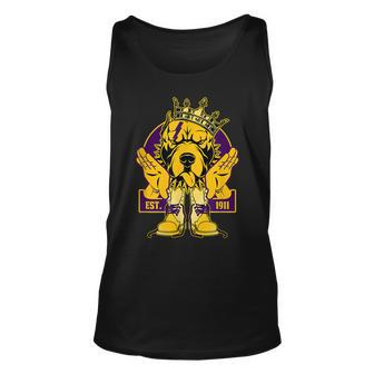 Omega 1911 Bulldog Crown Psi Hand Sign Army Boots Phi Unisex Tank Top | Mazezy