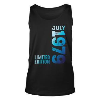 On July 1979 Year 1979 Retro 1979 Vintage 1979 Since 1979 Unisex Tank Top - Thegiftio UK