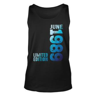 On June 1989 Year 1989 Retro 1989 Vintage 1989 Since 1989 Unisex Tank Top | Mazezy