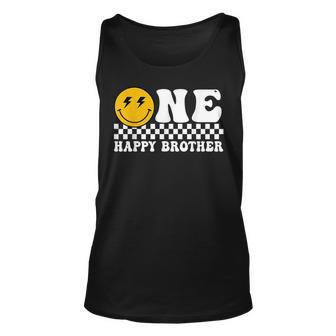 One Happy Dude Brother 1St Birthday Family Matching Tank Top - Seseable