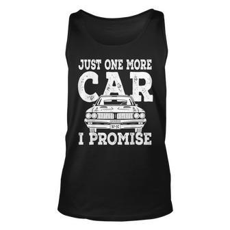 One More Car Promise For Cars Lovers Unisex Tank Top - Thegiftio UK