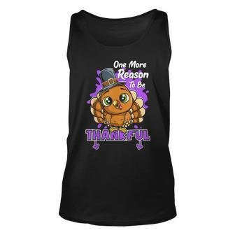 One More Reason To Be Thankful Funny Thanksgiving Pregnancy Unisex Tank Top - Thegiftio UK