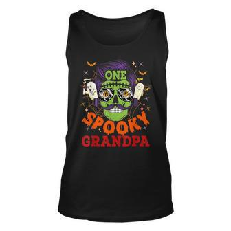 One Spooky Grandpa Halloween Horror Man Sunglasses Family Tank Top - Monsterry