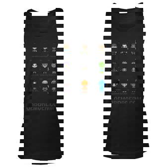 Orbem 8-Bit Characters Unisex Tank Top | Mazezy