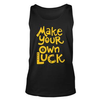 Make Your Own Luck Play Billiards Pool Retro Dad For Dad Tank Top | Mazezy