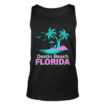 Palm Tree Sunset Summer Vacation Florida Destin Beach Tank Top | Mazezy UK