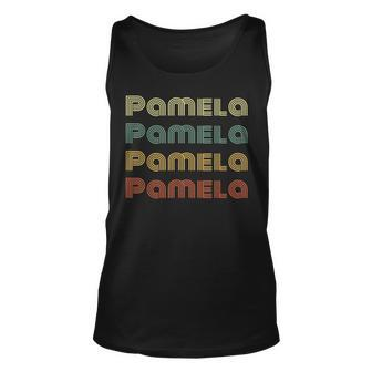 Pamela Personalized Retro Vintage Gift For Pamela Unisex Tank Top - Seseable