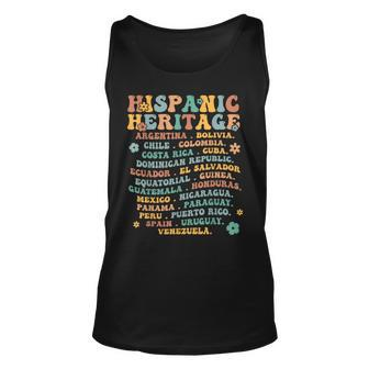 Hispanic Heritage Month 2023 National Latino Countries Flag Tank Top - Seseable