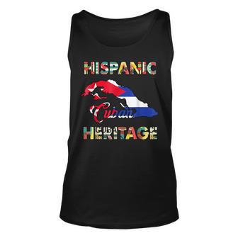 Hispanic Heritage Month Cuban Cuba Flag Tank Top - Seseable