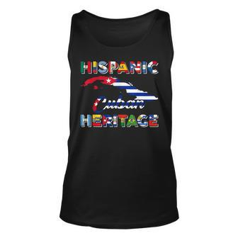 Hispanic Heritage Month National Cuban Cuba Flag Pride Tank Top