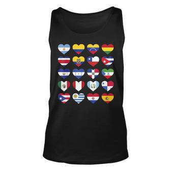 Hispanic Heritage Month Spanish-Speaking Countries Flags Tank Top - Monsterry AU