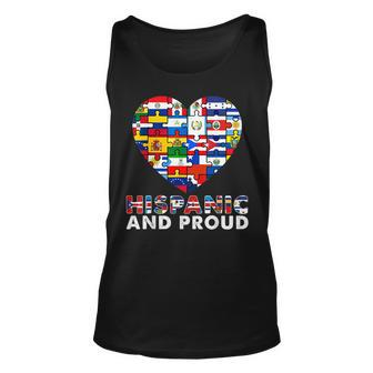 Hispanic And Proud Heart Pride Hispanic Heritage Month Tank Top | Mazezy