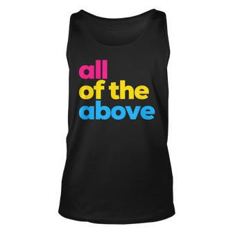 Pansexual Pride All Of The Above Lgbtq Pan Flag Lgbt Tank Top | Mazezy