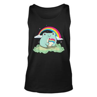 Pansexual Pride Pan Flag Cute Frog Subtle Lgbtq Unisex Tank Top | Mazezy CA