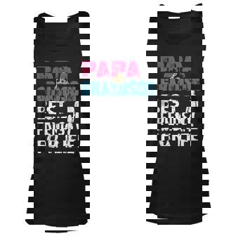 Papa & Grandson Best Friends For Life Father Day Unisex Tank Top | Mazezy