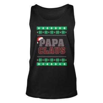 Papa Claus -Matching Ugly Christmas Sweater Tank Top - Monsterry AU