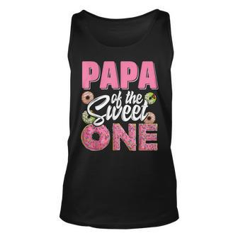 Papa Of The Sweet One Birthday 1St B-Day Donut One Party Tank Top - Monsterry DE
