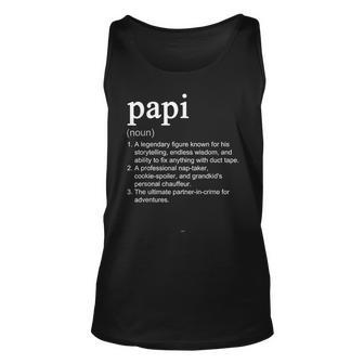 Papi Definition Funny Cool Unisex Tank Top | Mazezy UK