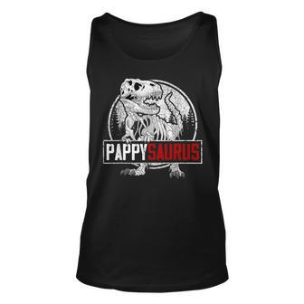 Pappysaurus T Rex Dinosaur Pappy Saurus Gift Unisex Tank Top - Thegiftio UK