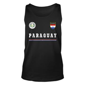 Paraguay SportSoccer Jersey Flag Football Unisex Tank Top | Mazezy