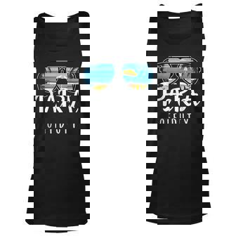 Paraprofessional Para Off Duty Sunset Sunglasses Summer Unisex Tank Top - Thegiftio