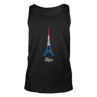 Paris Eiffel Tower France Parisian Home Unisex Tank Top | Mazezy